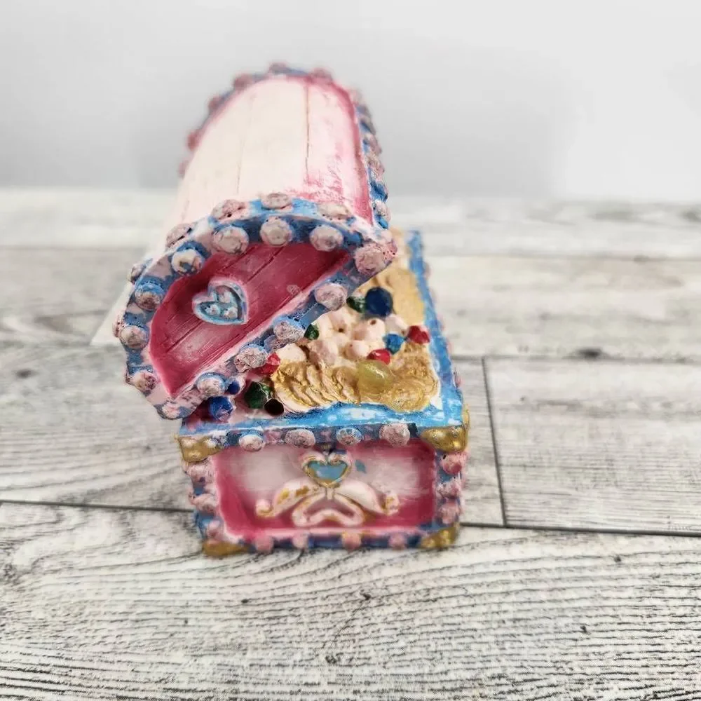 Pink Fish Tank Treasure Chest Aquarium